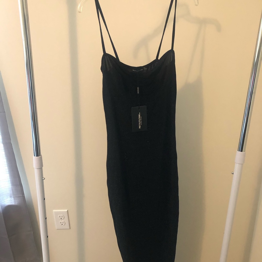 Black Glitter Dress